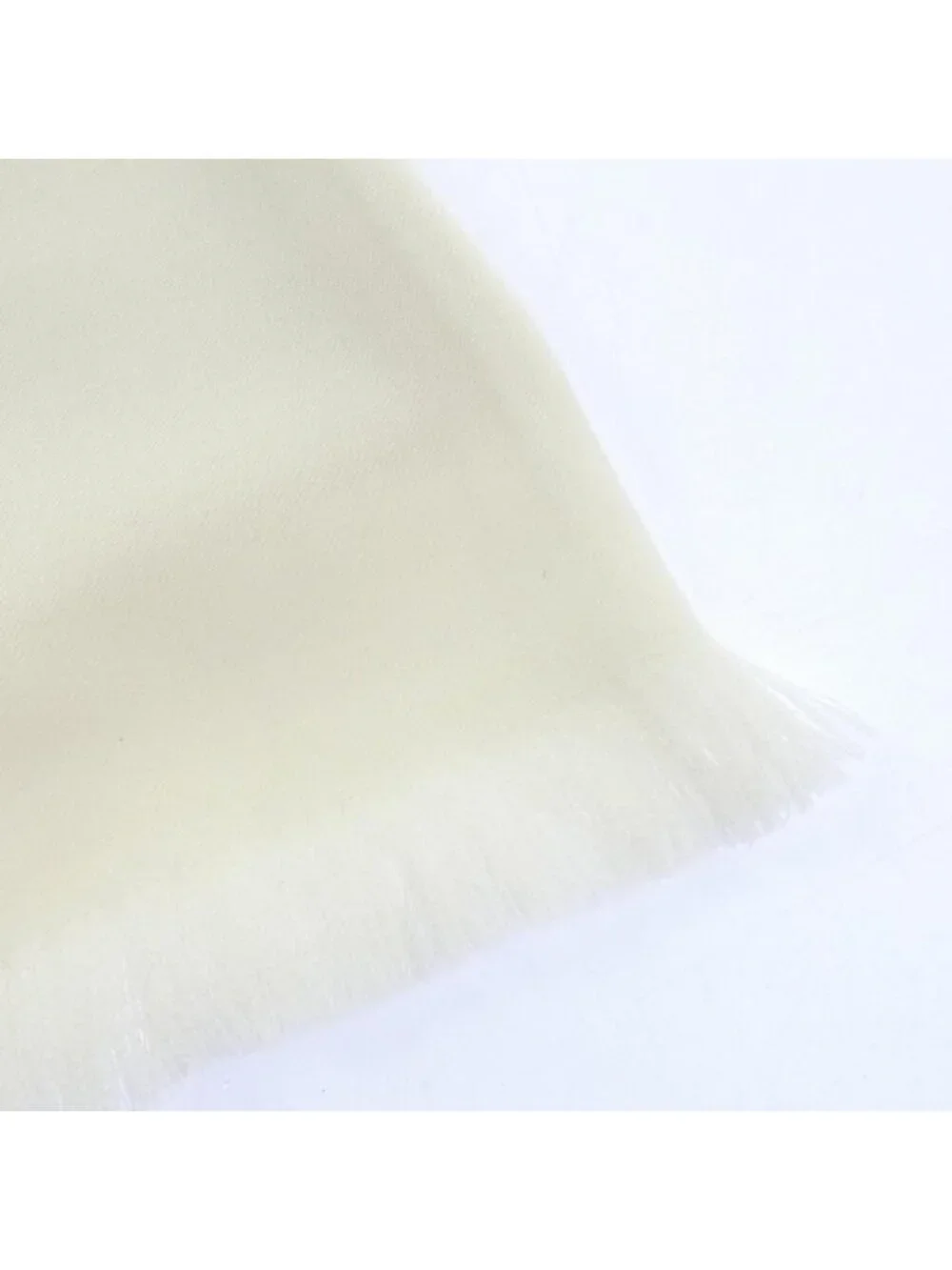 Chanel Stole Scarf White